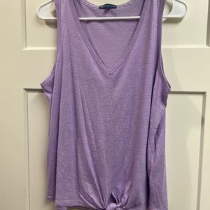 NWOT Democracy iridescent knot tie sleeveless top tank T-shirt